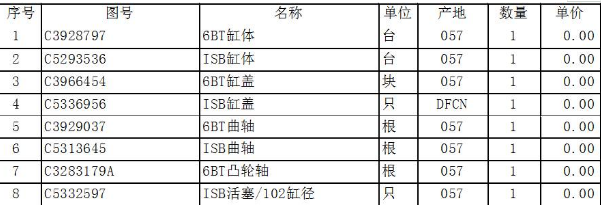 康明斯發(fā)動(dòng)機配件
